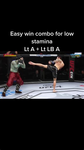 Easy Win Combos for UFC 4 | Low Stamina | Street Fight | Acrobatic Strikes