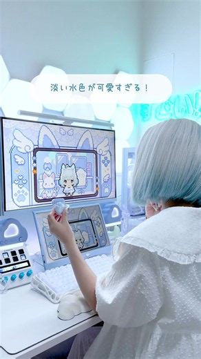 まじでこういう色のイヤフォンレアだからうれしい…🩵 気になったら左上のボタンからチェックしてみてね！ #PR #HUAWEI #HUAWEIFreeBudsSE4ANC #HUAWEIワイヤレスイヤホン