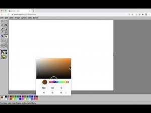 Open JSPaint App Menu Click And Color Selection
