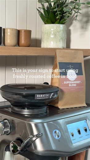 Say goodbye to supermarket beans. 🫘 Freshly roasted coffee doesn’t just taste better… it brews easier, feels more rewarding and connects you to the people who care about quality from farm to cup. 🫶 We’re making 2026 the year of better coffee, starting with small daily choices that make a big difference. #SameYouBetterCoffee #IcedAlmondLatte #BaristaTouchImpress #CoffeeAtHome #SageCoffeeMachine