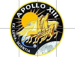 Artery8 Space NASA Apollo 13 Mission Emblem Badge Patch XL Giant Panel Poster (8 Sections)