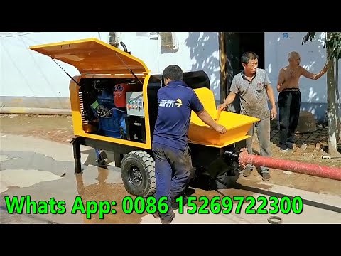 diesel engine concrete pump for pouring of concrete, concrete pump machine could delivery 20m height