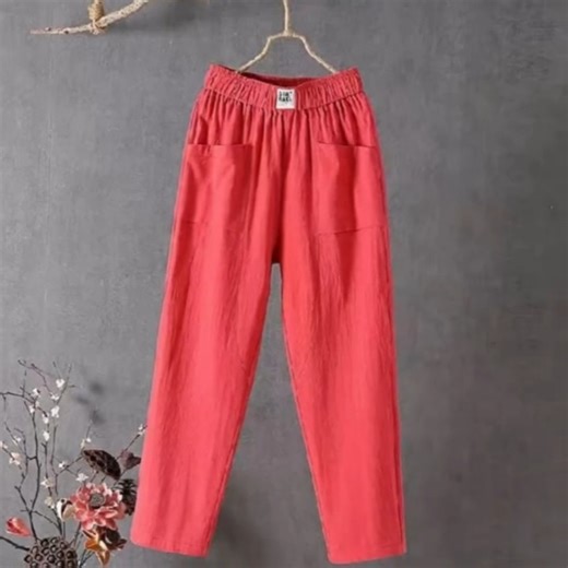 I wore these pants most of the summer, buying several colors and swapping them out. 🥰I love her so much! ✅ Breathable ✅ Soft ✅ Skin-friendly | Cafeteriam