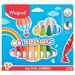 Maped Color'Peps My First Jumbo Felt Pens - Pack of 12