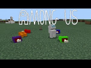 Майнкрафт пе мод на игру Among us 1.16x Амонг Ас Среди нас