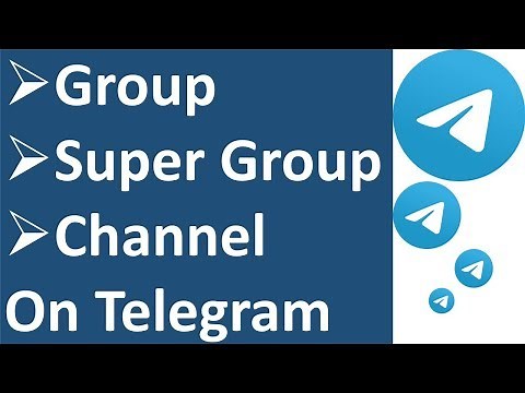 The difference between Group, supergroup and channel on telegram