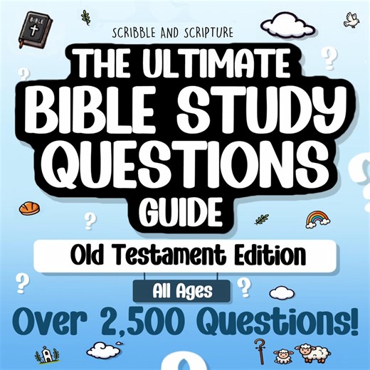 The Ultimate Bible Study Questions Guide: Old Testament Edition (all Ages) - Etsy