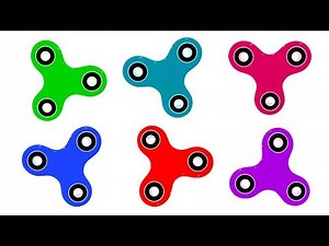 Color Fidget Spinners! | Learning Colors with Fidget Spinners for Kids | Learning on Color World