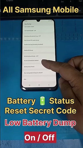 All Samsung Mobile Battery Stats Reset Secret Code & Low battery dump:on/off #youtubeshorts #shorts