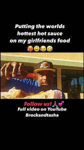 509K views · 8.9K reactions | Worlds hottest hot sauce prank on girlfriend! 掠 #viral #funny #reel #hot #spicy #fire #couple #comedy #humor #jokes #relationships #reelsfb | Brock And Tasha | Facebook