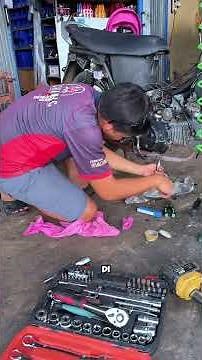 perbaikan lubang baut pembuangan oli yang dol