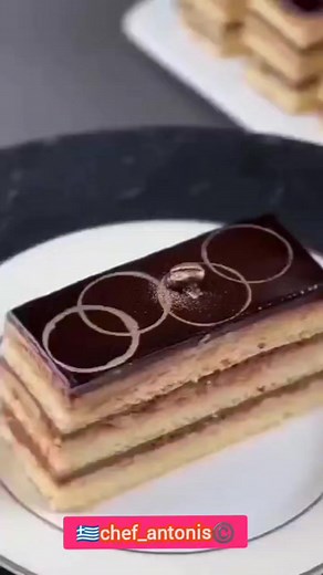 49K views · 1.1K reactions | Opera Cake  Almond sponge cake 3 eggs...