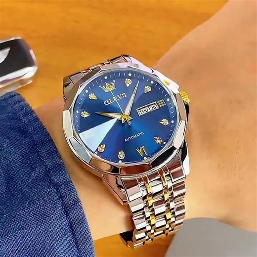 OLEVS 9982 Automatic Mechanical Watch Review | Luminous Stainless Steel Men's Watch