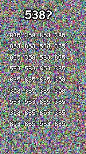 "Solving the 538 Puzzle - Number Finding Challenge!"