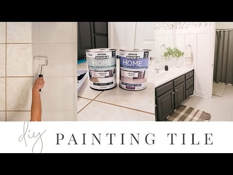 How to Paint Floor Tile - DIY Bathroom Transformation