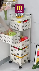 Comment for link 😄🔗 rotating trolley #rotatingtrolley #kitchenstorage #vegetablestorage #homeorganization #reels #reelsviral #viralproducts #gadgets #trending #besthomegadgets | Gadget24Finds