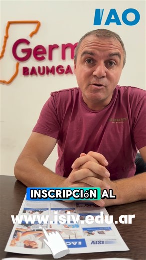 Germán Baumgartner | Senador por Garay on Instagram: "💪🏽📝 Lanzamos otra propuesta de carreras a distancia gracias al convenio firmado con el Instituto Argentino de Oficios de Paraná. 💻Tienen disponibles siete tecnicaturas que podes estudiar desde la comodidad de tu casa y rendir en alguna de las localidades del departamento. Además, este instituto ofrece la oportunidad de finalizar la escuela secundaria de manera virtual ➡️Podes ingresar a la página web 👉🏻 www.isiv.edu.ar para conocer plan