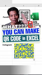 107K views · 1K reactions | Di mo kailangan ng special app!  Pwede ka palang gumawa ng QR Code direkta sa Excel! Subukan mo ‘to — promise, mapapa-‘WOW’ ka!  #ExcelTipsPH #QRCODEinExcel #ExcelHack2025 | DieT | Facebook