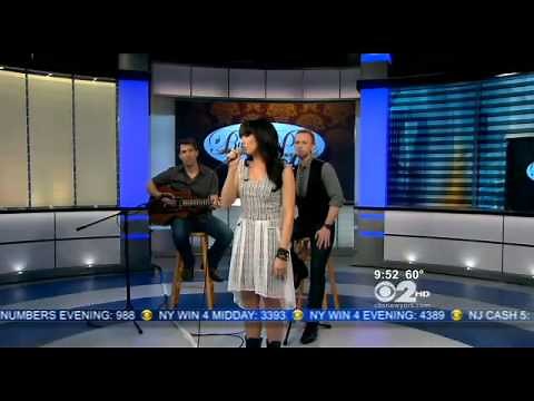 Rachel Potter CBS New York sings her new song "Hold On To Me"