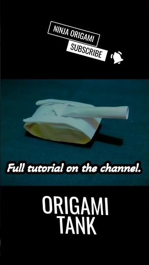 Origami Tank Build #NinjaOrigami #diy #origamitank