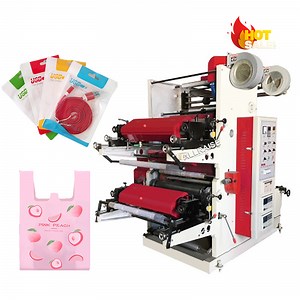 [Hot Item] 2 Color Polythene Plastic Bag Printing Machine Flexographic Printer