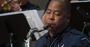 Air Force jazz band performs at Billings West High amidst regional tour