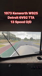 Reposted from Diesel Down Under Finally, I got the old W model hooked up to some weight to get some heat into the cylinders and burn the oil out of the exhaust👌🏻 pulling about 33 ton here and handling it. No worries! Full YouTube video link here - https://youtu.be/PLVi6Jgm_sk?si=R6NMHH063CG8MC9s #kenworth #W900A #wmodelkenworth #Kenworthaustralia #kenworthdownunder #dieseldownunder #detroit #trucking | Kenworth Trucks