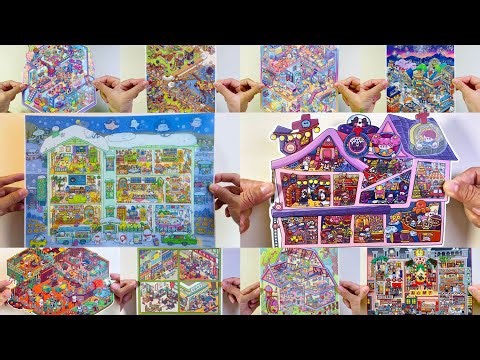 [ASMR]DIY Scene Sticker Collection | 60 Different Styles