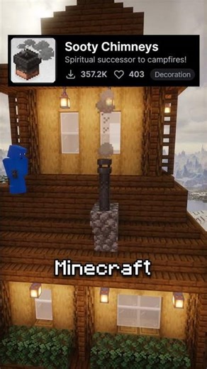Realistic chimney smoke that REACTS to wind in minecraft