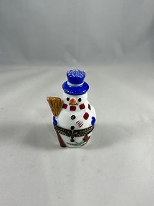 Limoges France Peint Main LD Rochard Porcelain 3 Nesting Snowman Trinket Boxes - Etsy Canada