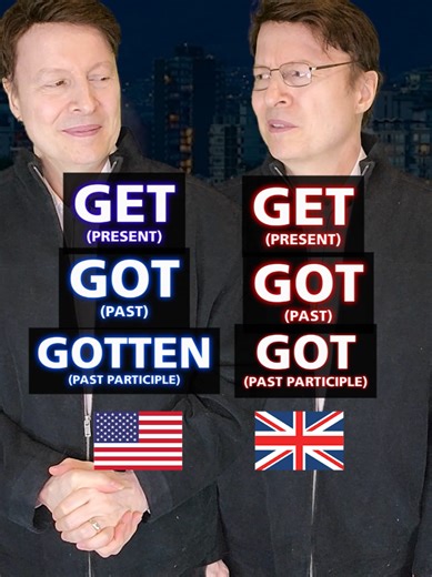 American or British? Gotten or got? #englishtips #englishgrammar | american vs british