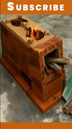 Ultimate Primitive Wood Stove with Brick & Mud Magic | DIY Primitive Technology