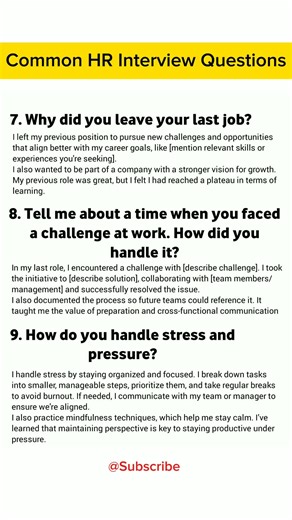 Job Interview Questions and Answers | Most Common HR Interview Questions and Answers | Part - 3