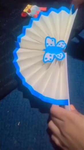DIY pop_up paper fan l DIY paper craft ideas l Chinese paper fan l aqsaartandcraft l #shorts #crafts