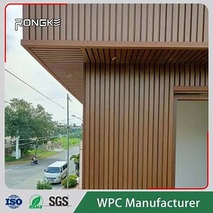 [Hot Item] High Standard Green Building Material WPC Wood Plastic Exteriorr WPC Wall Cladding