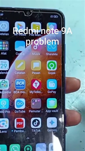 Xiaomi redmi note 9A Problem screen hahaha 🤣😂