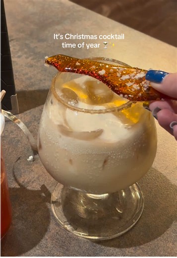 Our iconic Salted Caramel White Russian layers @absolutvodka, @Kahlúa, cream and salted caramel for the ultimate festive decadence #christmascocktails #festivecocktails #kahlua #whiterussian #christmascocktail
