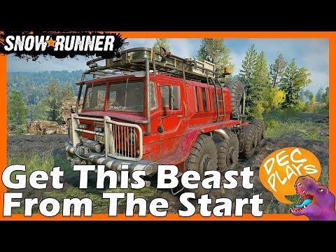 How to get the best truck in the game as early as possible (Zikz 605R - Amur) 2023 - Snowrunner