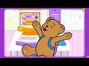 Backpack Bear computer | Starfall app | kids songs