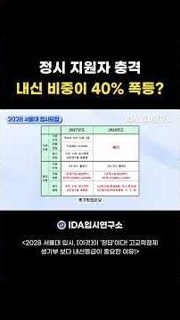 Seoul National University regular admissions in 2028: Emergency! The weighting of academic perfor...
