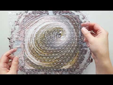 (1060) Amazing Effects with Bubble Wrap | Just Acrylic Paint & Water | Designer Gemma77