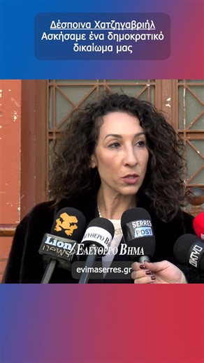 Δέσποινα Χατζηγαβριήλ: Ασκήσαμε ένα δημοκρατικό δικαίωμα μας | Ελεύθερο Βήμα Εφημερίδα