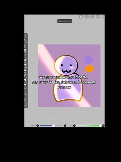 IbisPaint Shading Tutorial: Purple Multiply & Orange Add