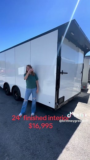 931-346-6300 Brittney - Square tubing upgrade on: Main frame, floor cross members, wall uprights, and roof bows. We DON’T use ANY c channel. Box tubing is 300% stronger - Upper / lower cabinets - 7’ interior - D rings - 50 amp electric package - RTP floor - Wing with load lights - .080 screw less polycore - 2 5,200 lb torsion spread axle - 16 on center( floor, walls, ceiling) - Extended, triple tube tongue, - 1 piece roof - Backed by our nationwide LIFETIME WARRANTY on frame and axles #fun #race