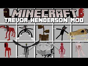 Minecraft TREVOR HENDERSON MOD / SIREN HEAD, CARTOON CAT, LONG HORSE AND MORE! (Minecraft Mods)