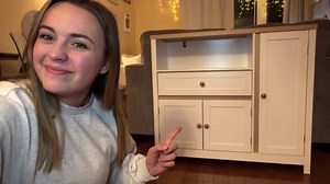 Viaozutis Storage Cabinet with Doors and Drawers,Kitchen Storage Cabinets，with Drawer and Adjustable Shelf（White）