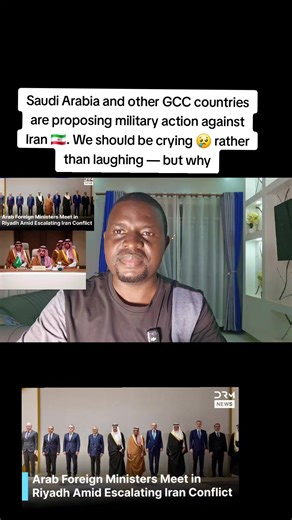 Saudi Arabia and other GCC countries are proposing military action against Iran 🇮🇷. We should be crying 😢 rather than laughing — but why