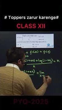 his Question Came in 2025 | Continuity Trick | CBSE Maths Class 12th