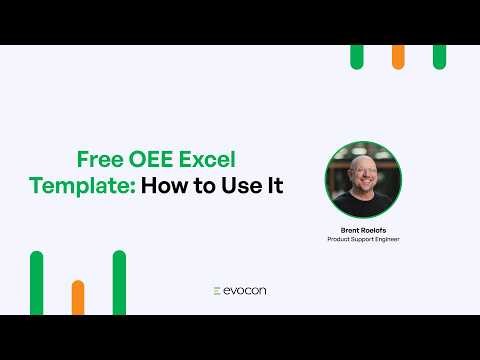 Free OEE Excel Template: How to Use It | Evocon tutorial