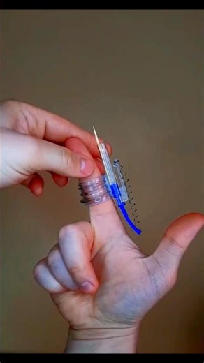 DIY Mini Finger Crossbow! 🏹 | Simple School Hack#diy #shorts